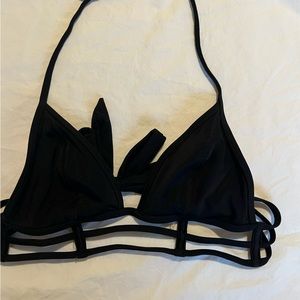 VS PINK Black Strappy Bikini Top